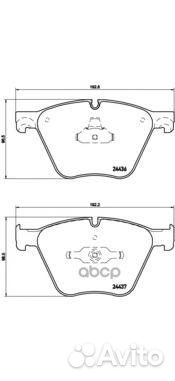 Колодки передние P06073 Brembo