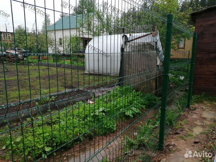 Забор из сетки 3D Гиттер 5 мм. 2 метра под ключ