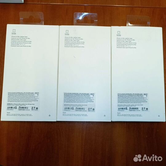 Чехол на iPhone Xs и Xs Max leather case