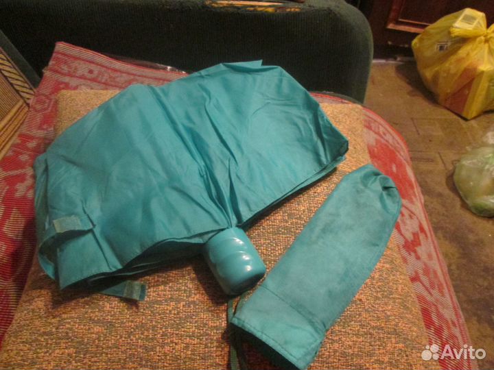 Зонтики женские, новые, красный и бирюзовый