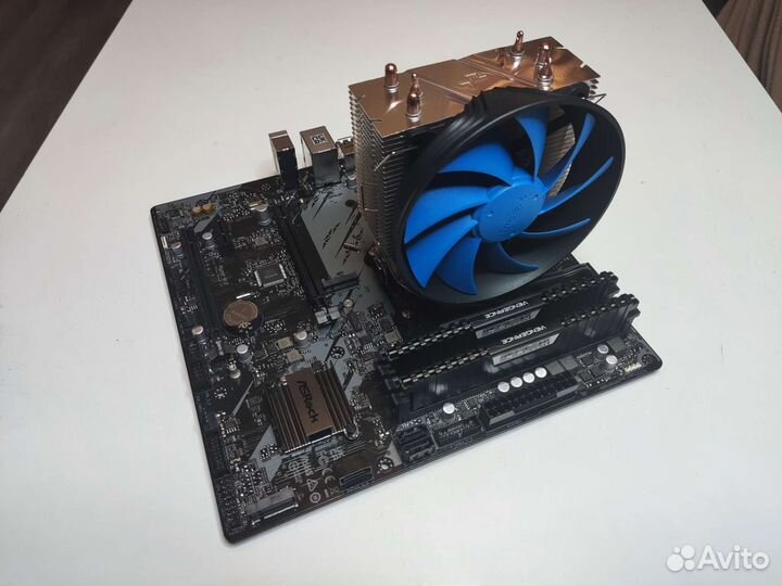 Комплект: Ryzen 5600X, B550, 16Gb, кулер