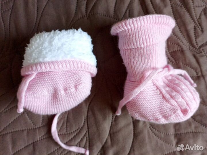 Комбинезон утеплённый+ шапка- шлем+ пинетки