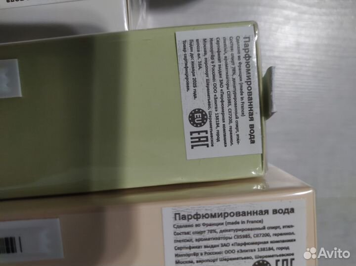 Парфюмерия товарный остаток