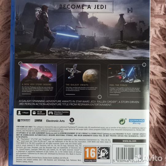 Star wars jedi fallen order ps5 диск