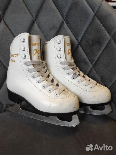 Коньки фигурные Graf Davos Gold 27 р-р
