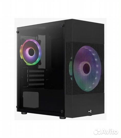 Корпус Aerocool Atomic Lite-G-BK-V2, черный