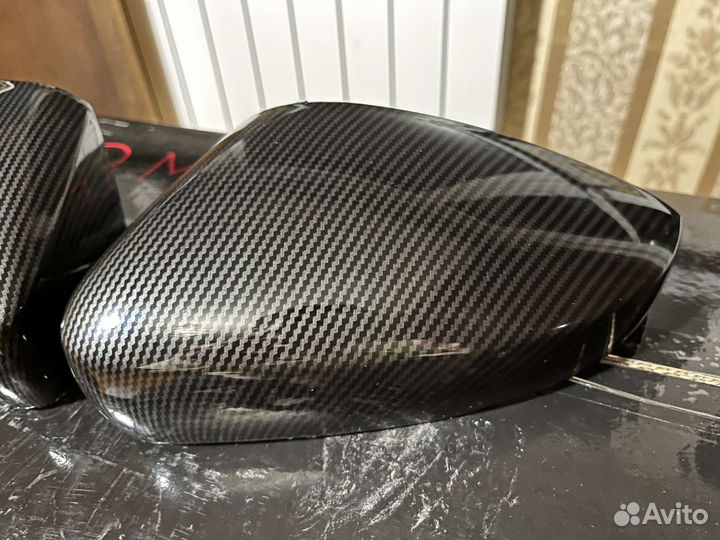 Карбоновые корпуса зеркал для VW Polo Sedan с повт