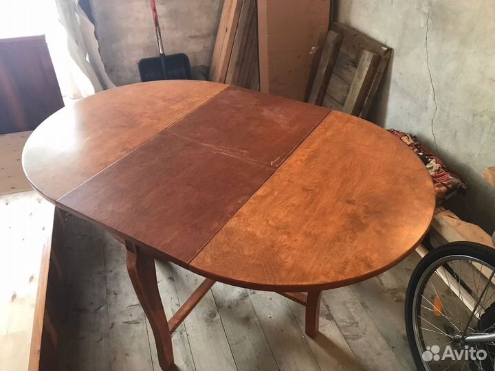 Стол деревянный круглый раздвижной