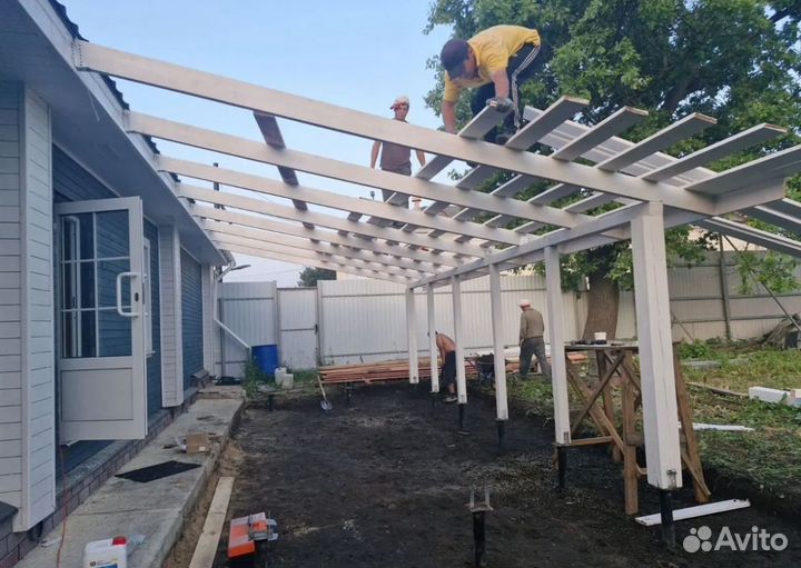 Пристройки, летние души, туалеты, веранды, террасы