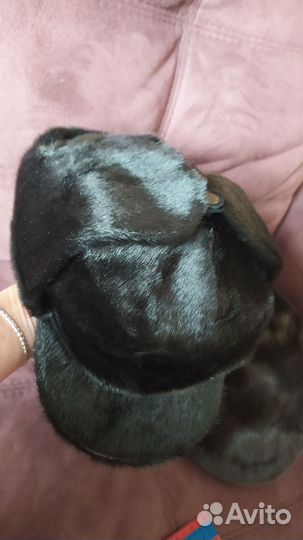 Меховая мужская кепка новая (нерпа)