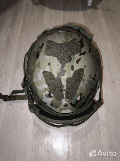 Шлем тактический военный без ушей мультикам бр2