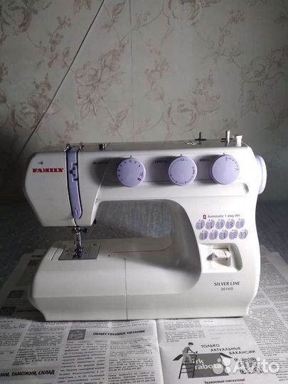 Новая швейная машинка Family, 16 видов строчки