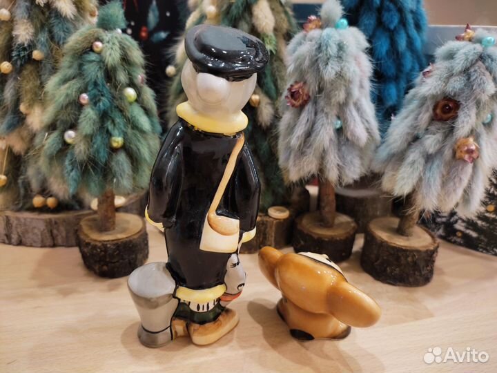 Статуэтка фигурка Шапокляк чебурашка фарфор