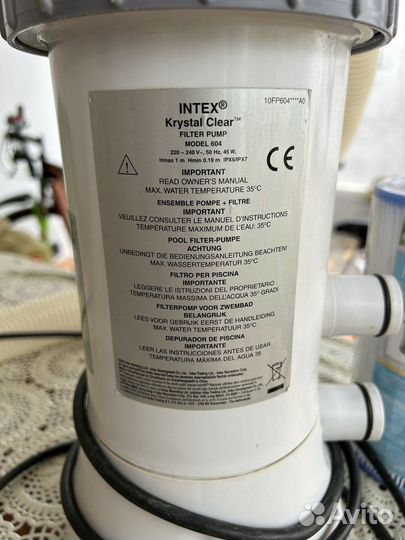Фильтр для бассейна intex