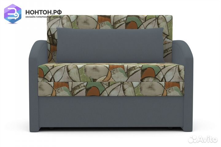 Диван выкатной Малыш 1000 серый / зеленый