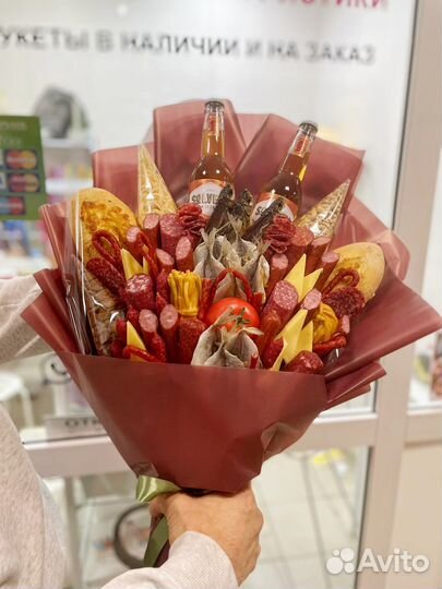 Колбасый мужской букет подарки
