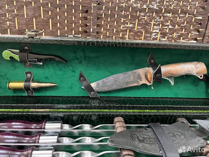 Шампура подарочные в кейсе