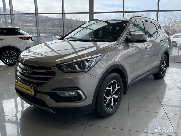 Hyundai Santa Fe 2.2 AT, 2017, 168 229 км