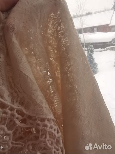 Гипюр ажурная косынка