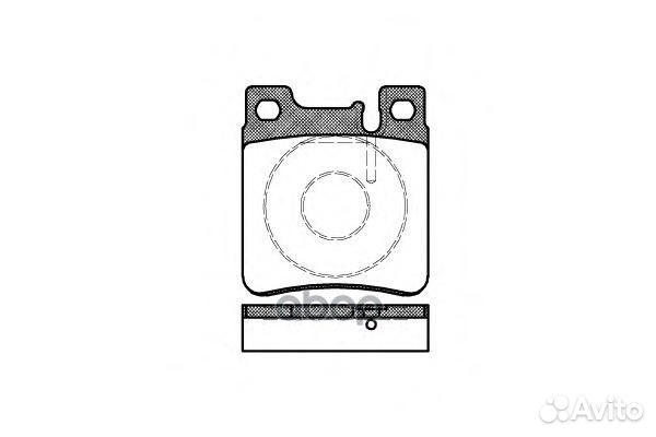 Колодки торм.зад. mercedes W140 S280-S600 3/91
