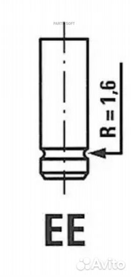 Freccia R6214SNT R6214/SNT клапан впускной 33x6x86