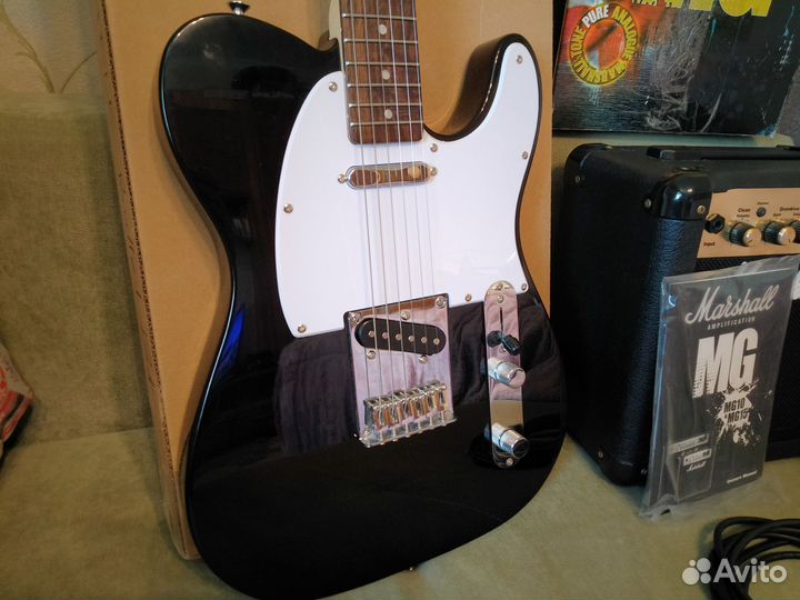 Электрогитара Squier Telecaster + комбик Marshall