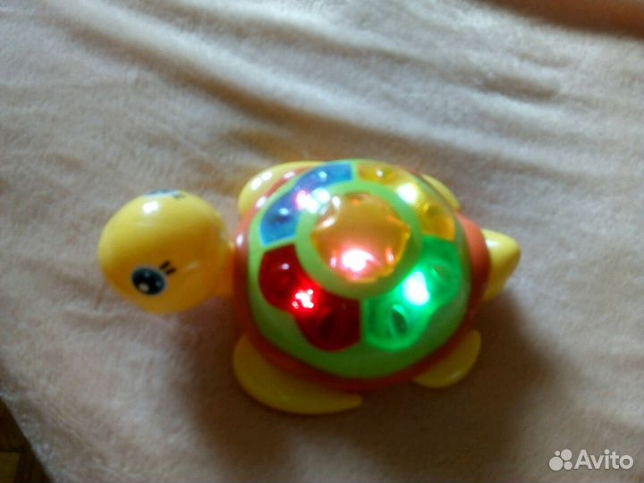 Игрушка развивающая со звуком и светом Черепашка