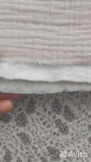 Муслиновый плед с льняным утеплителем