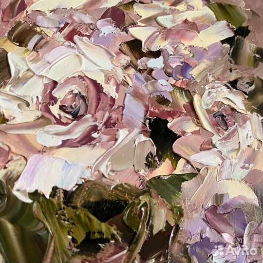 Картина маслом букет цветов