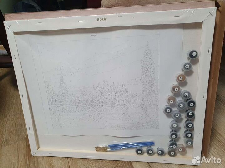 Картина по номерам 40х50 Вечер в Лондоне HS0019