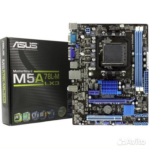 Материнка Asus m5a78l-m lx3а + Amd fx 6300