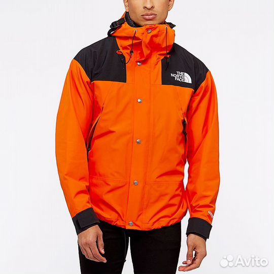 THE north face 1990 Collection Windbreaker Jackets Men Persian Orange (46 (S)