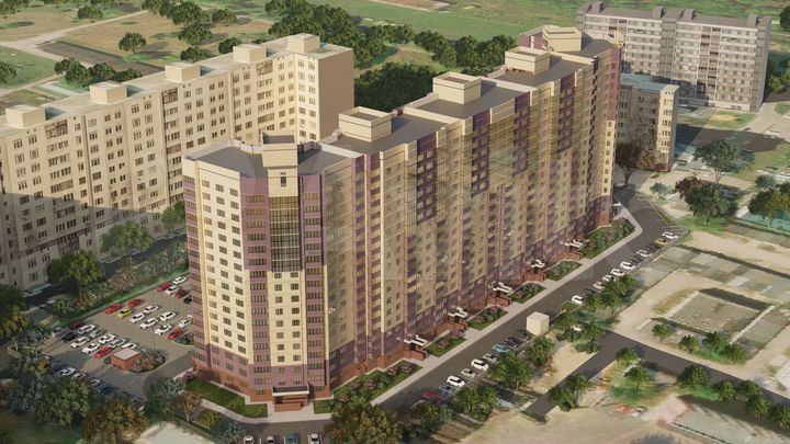 1-к. квартира, 53,3 м², 5/17 эт.