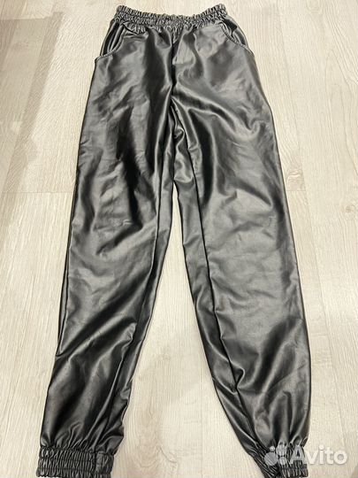 Брюки кожаные