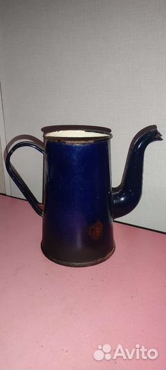 Кофейник кувшин эмалированный СССР