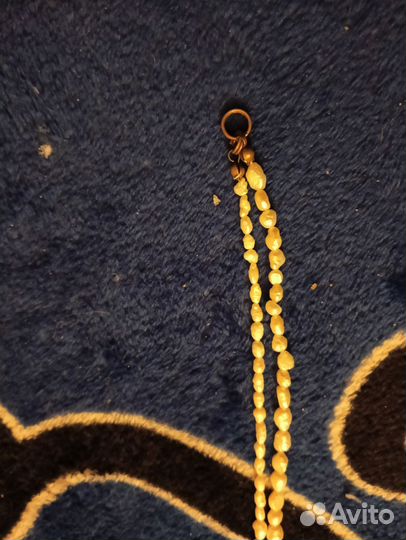 Бусы из речного жемчуга винтаж 116 см