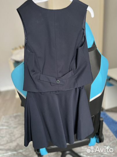 Костюм школьный для девочки 122 128 синий