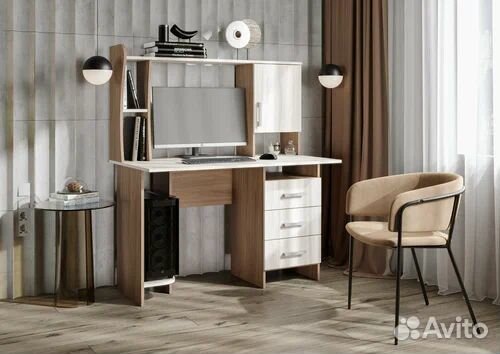 Стол компьютерный (142х120х67) №5 венге/белфорд