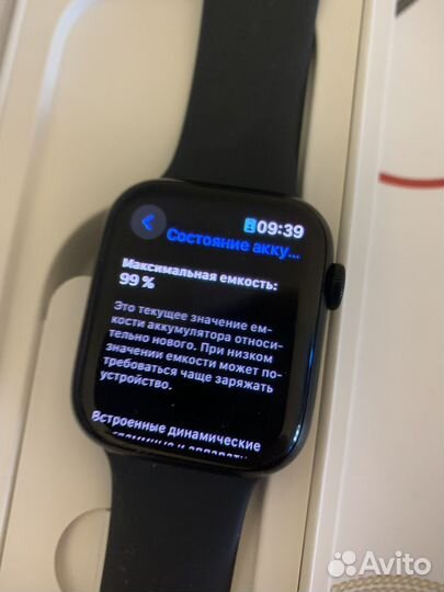 Часы apple watch 7 45 mm midnight