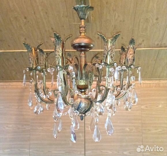 Старинная люстра Италия