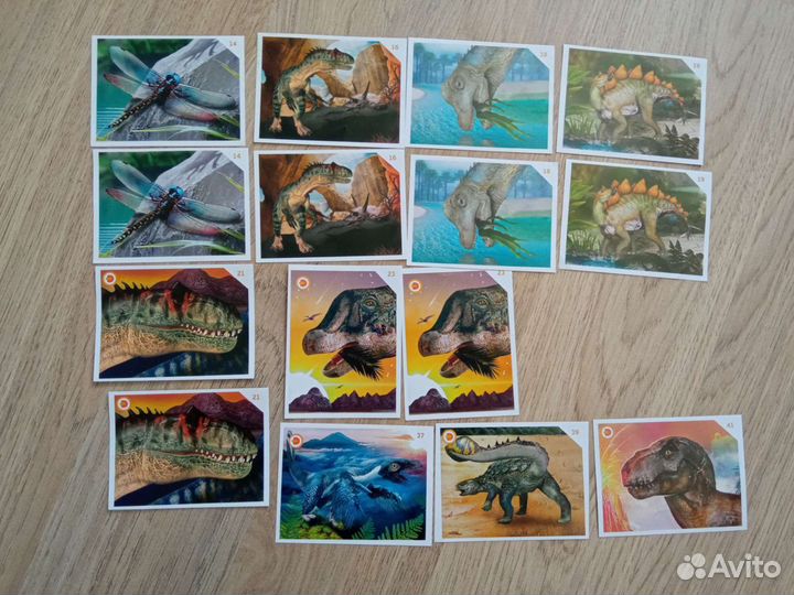 Наклейки Динозавры оживают Монетка Ариант