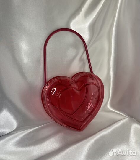 Сумка сердце пластик