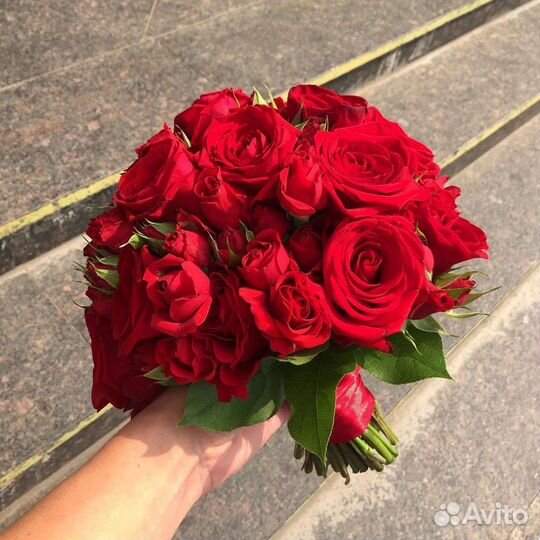 Цветы розы букет