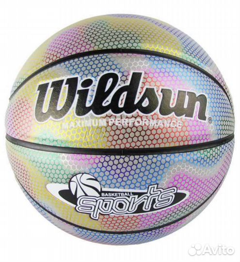 Баскетбольный мяч светящийся. Новый. 7 размер