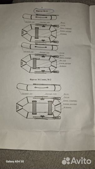 Лодка весельная пвх Фрегат
