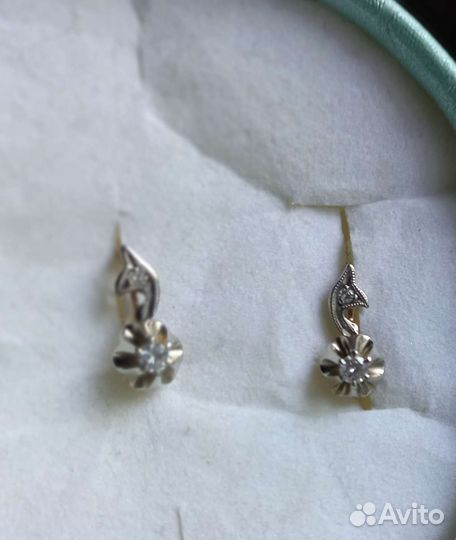 Золотые серьги 583