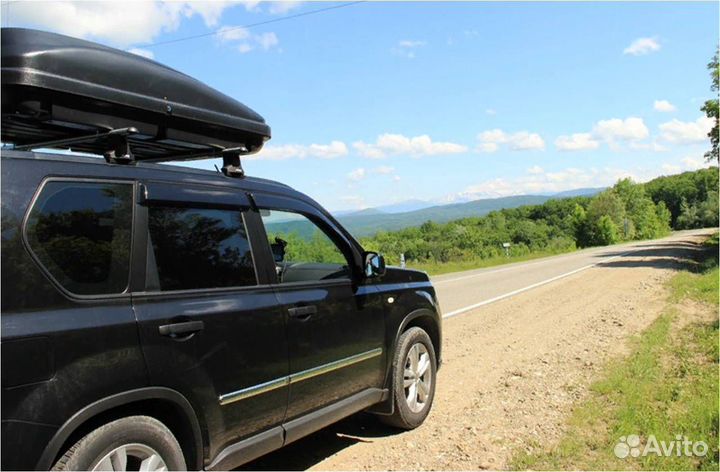 Автобокс на крышу Ветлан 460 л на Kia Carens