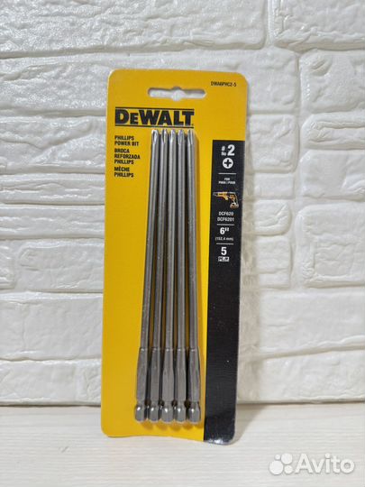 Биты PH2 5 шт dewalt DWA6PHC2-5