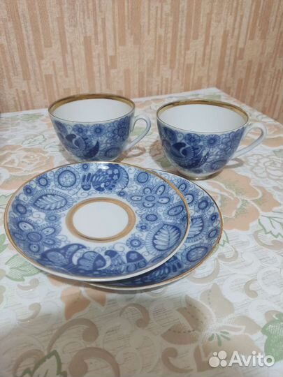Чашки с блюдцем лфз