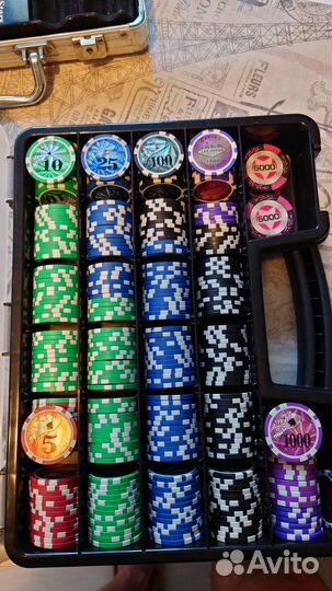 Набор для покера 370 фишек,аренда